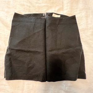 H&M Black Linen-like Skirt